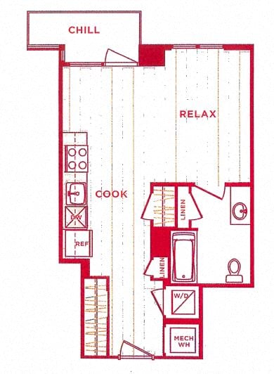 Floor Plan Image of Apartment Apt 10-0613